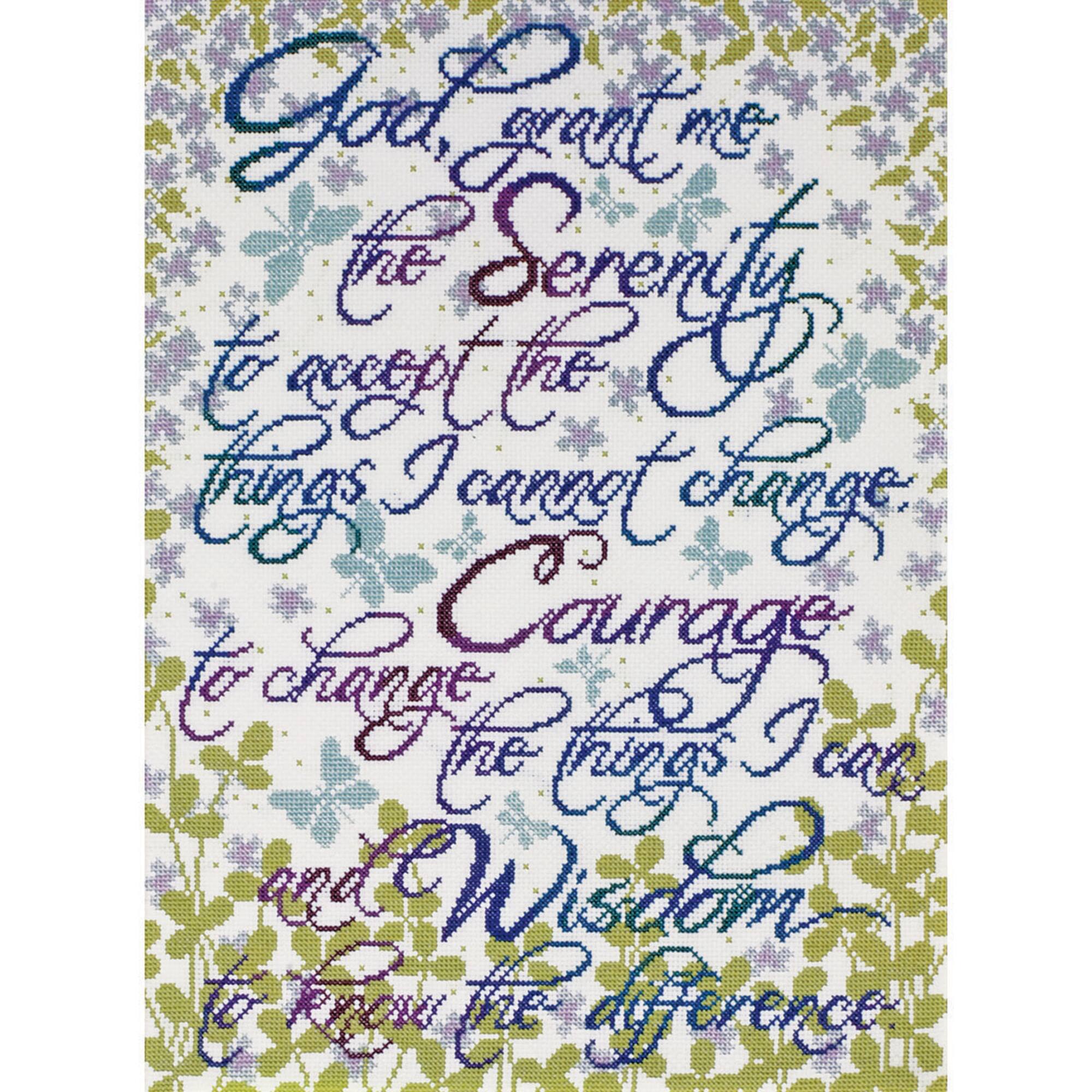 Design Works™ Serenity Prayer Counted Cross Stitch Kit